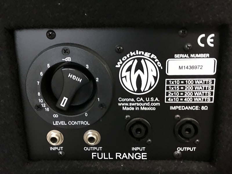 動作良好】SWR Working Pro 4×10 ベースキャビネット - メルカリ