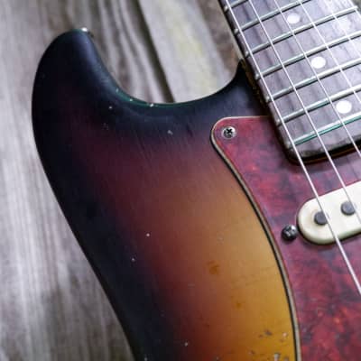 Keith Holland Custom S-ANS #1327 - Nitro 3-Tone Sunburst image 23
