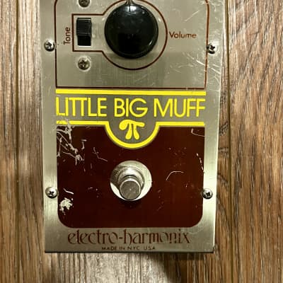 Electro-Harmonix Little Big Muff 1970s - Silver/Brown/Yellow image 1