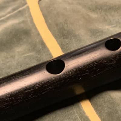 Murray Ebony flute with silver rings First period - Natural image 6