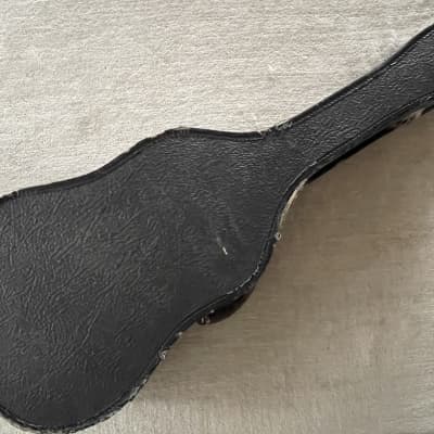 Vintage Antique Bull’s Head Tenor Parlor Guitar Case 1930’s-1940’s Black / Purple Gibson Martin Regal Lyon Healy Washburn image 15