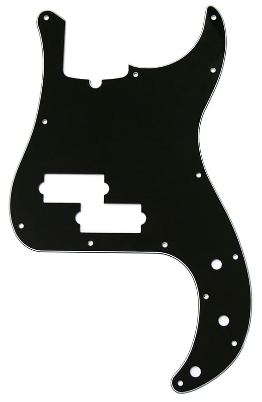 3-Ply Black 13-Hole Precision Bass Pickguard Fender image 1