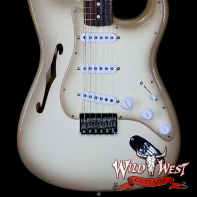 Fender Custom Shop Andy Hicks Masterbuilt 60's Stratocaster Thinline Hardtail Brazilian Rosewood Board NOS Antigua for sale
