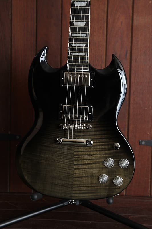 Epiphone SG Modern Electric Guitar Trans Black Fade | Reverb