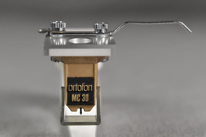 Rare Ortofon MC30 Cartridge W/ SAEC ULS-3X Ceramic Headshell From Japan