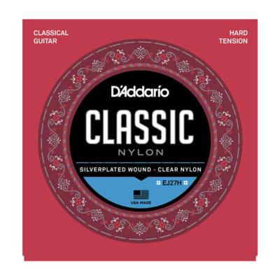 D'Addario Classical Guitar Strings EJ27H Silverplated, Hard - Classic Guitar Strings for sale