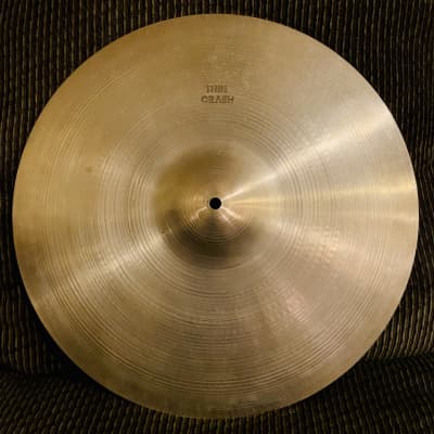 A. Zildjian 18" Hollow Logo Thin Crash Cymbal 1978 - 1982 image 1