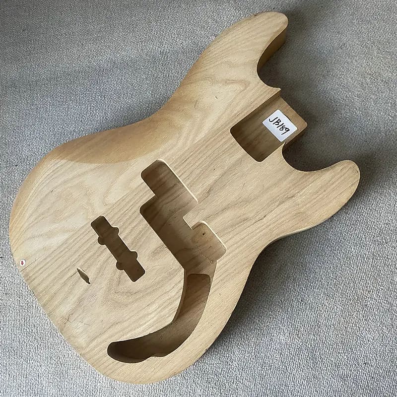 Unfinished 5 String Precision P Bass Style Ash Wood Body Reverb UK