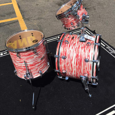 Tama Starclassic all Maple series #MR30CMS =3pc. Shell Pk in Red and White Oyster wrap w/Free ship image 4