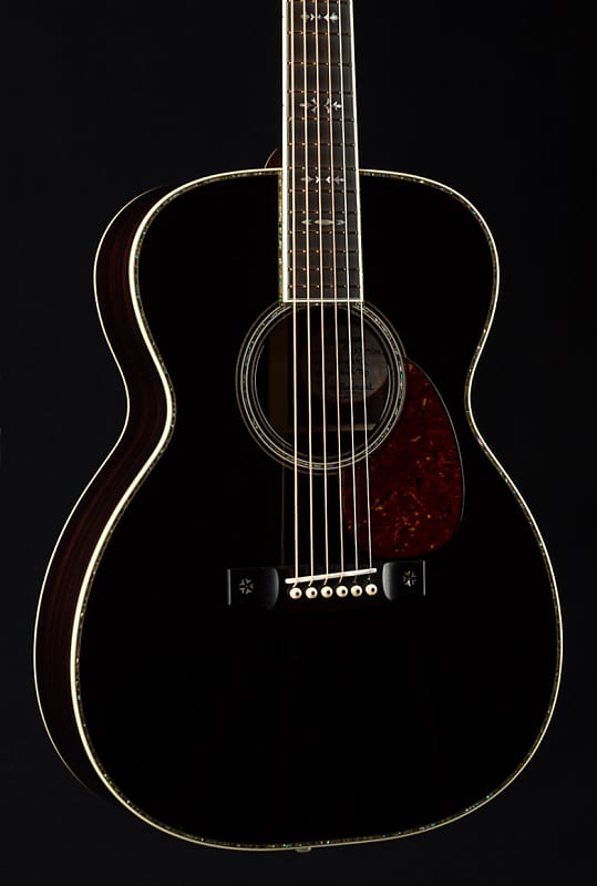 Bourgeois OM-42 Black Top Adirondack Spruce and Indian Rosewood NEW image 1