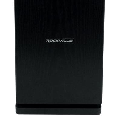 (1) Rockville RockTower 68B Black Home Audio Tower Speakers Passive 8 Ohm image 2