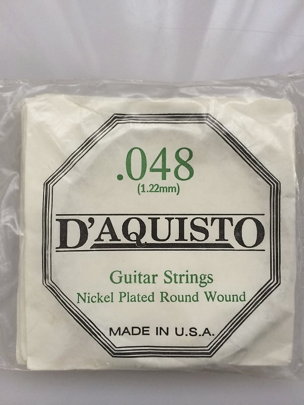 D'Aquisto Micro Flex Strings .048 Nickel Plated Round Wound image 1
