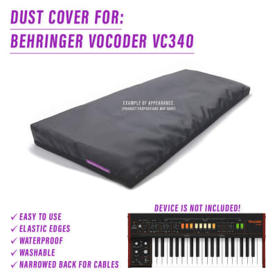 DUST COVER for BEHRINGER VOCODER VC340 - Waterproof, easy to use, elastic edges