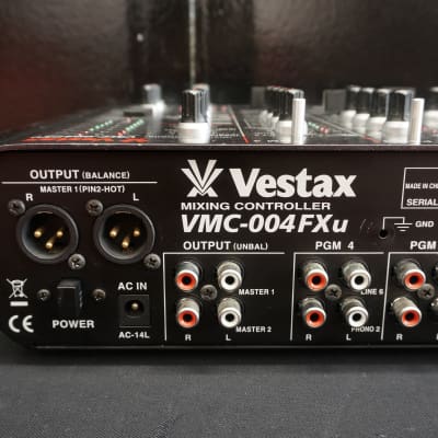 Vestax VMC-004FXu Four Channel Mixing Controller W/ Effects