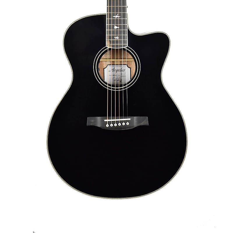 [PREORDER] PRS SE A20 Angelus Acoustic Guitar w/Black Top & Bag, Satin Black image 1