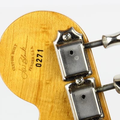 One-Of-A-Kind! 1991 Fender Custom Shop MASTERBUILT JW Black 1950's Stratocaster Reissue Electric Guitar | Aztec Gold, Lefty Strung Righty! j w image 17