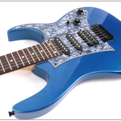 Electric Guitar 24 Fret full size Blue Premium PPE797 image 5