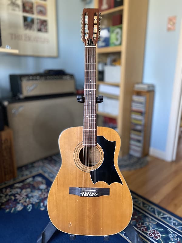 Unknown Brand 12String Acoustic Guitar 60s to 70s Great Reverb