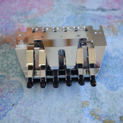 Floyd Rose Speedloader Fixed Bridge - Complete Kit - Ping - 2000's - Chrome - Mint image 4