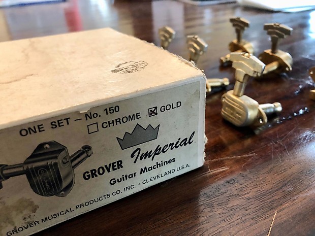 1950's Grover Imperial Tuners NO. 150 Gold Stairstep