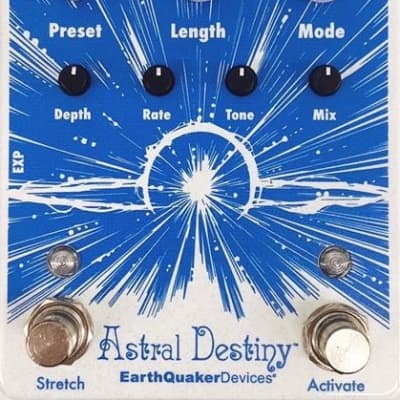 Amazon.com: Earthquaker Devices Astral Destiny Octal Octave Reverberation  Odyssey Pedal, Blue Lilac and White (CME Exclusive) : Musical Instruments