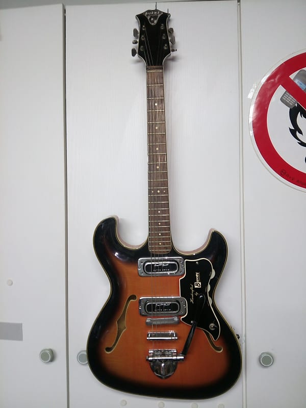 BURNS TR2 Guitar 1963-64 Red Sunburst image 1