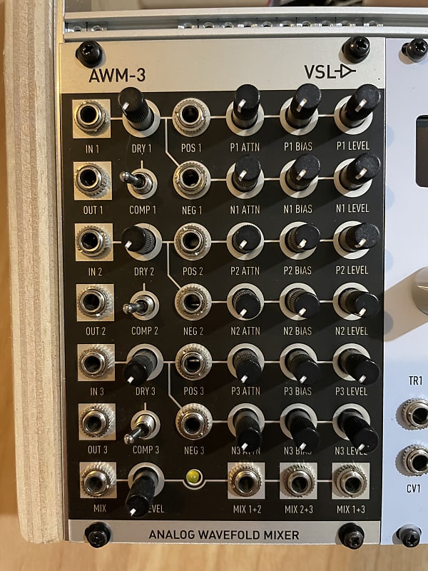 Vintage Synth Lab AWM3 Analog Wavefold Mixer Eurorack Reverb