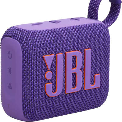 JBL Go 4 - Ultra-Portable, Waterproof and Dustproof Bluetooth Speaker, Big Pro Sound with Punchy bass, 7-Hour Built-in Battery, Made in Part with Recycled Materials (Purple) image 2