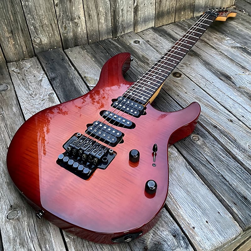 Yamaha Pacifica 821d 2000's - Cherry Red Sunburst | Reverb