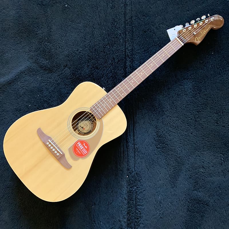 Fender Malibu Player Acoustic-Electric Guitar Natural 4lbs image 1