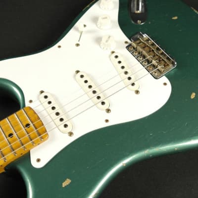 Fender Custom Shop 60th Anniversary 1954 Heavy Relic Stratocaster - Maple Fingerboard - Sherwood Green image 6