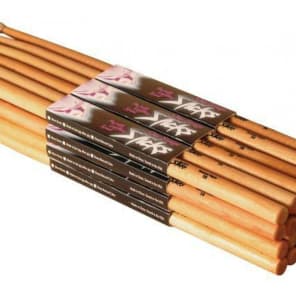 On-Stage HN5A 5A Nylon Tip Hickory Drumsticks (12 Pair)