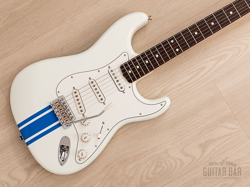 2023 Fender Traditional 60s Stratocaster Olympic White Competition Stripe, Mint w/ Hangtags, Case image 1