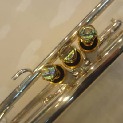 Musikwerks Pro Quality NEW Trumpet-Silver Plated-Abalone Buttons-Smooth Action! image 3