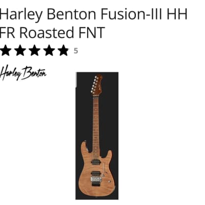 Harley Benton Fusion-III HSH Pro Series with Roasted Maple Fretboard Left-Handed 2020s - Flame Bengal Burst for sale