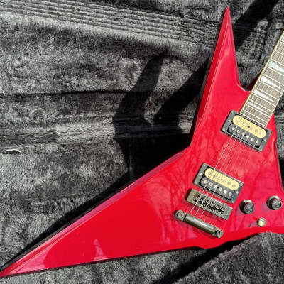 1985 Robin Wedge Custom Metallic Red Vintage Electric Guitar W/OHSC Flying V image 3