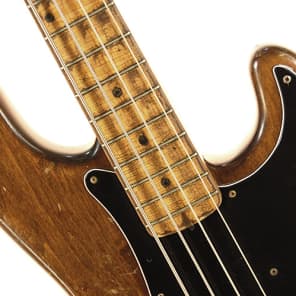 Vintage 1958 custom modified Fender P-Bass bass guitar with EMG pickups image 4