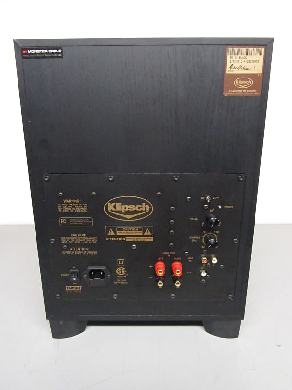 Klipsch RW-10 Subwoofer | Reverb