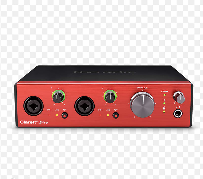 Focusrite Clarett 2Pre USB Audio Interface 2010s - Red | Reverb