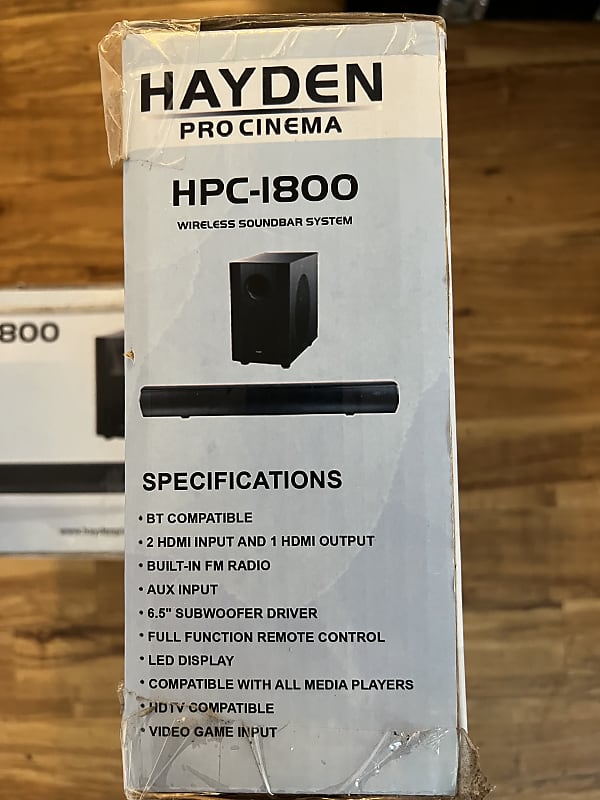 Hayden Pro Cinema HPC-3800 1000 watt Bluetooth HDMI 5.1 Home Theater System  51497087746