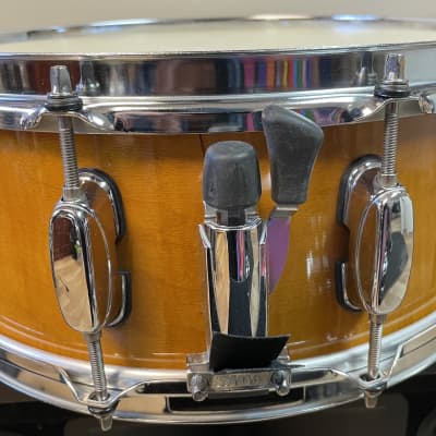 Tama Superstar Snare Drum 198? Amber stain image 3