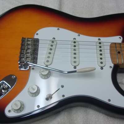 Mint 1996 Fender MIM 50th Anniversary Sunburst Stratocaster w/ Mint Case-Hardly played for sale