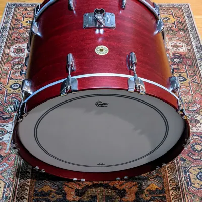 NEW Gretsch Broadkaster 2022 Satin Rosewood 22x18 Kick / Bass Drum With Tom Arm Mount. image 8