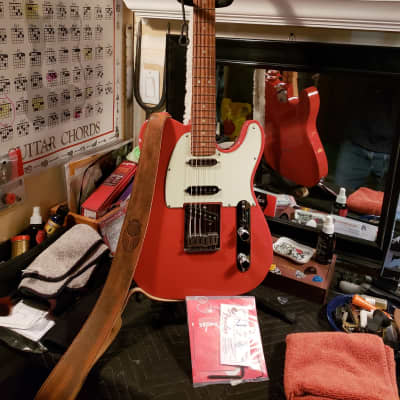 Fender Deluxe Nashville Telecaster Fiesta Red 2017 image 1