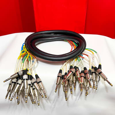 Seismic Audio 2 TRS 1/4" Snake Cables Patch Bay - 12, 8, Channels (LOT Deal) image 4