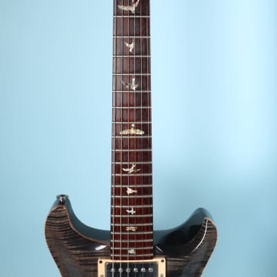 2001 PRS Santana III 10 Top Electric Guitar with Hard Case Charcoal Burst image 12