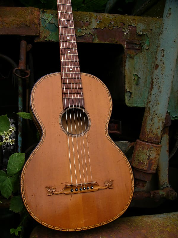 Antique Steel string Parlor guitar ca. 1910