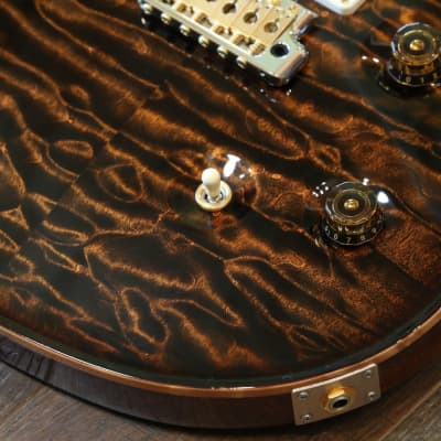 MINTY! 2013 PRS Private Stock #4198 Custom 24 Quilted Bronze Smoke Burst w/ Solid Brazilian Neck + OHSC image 5