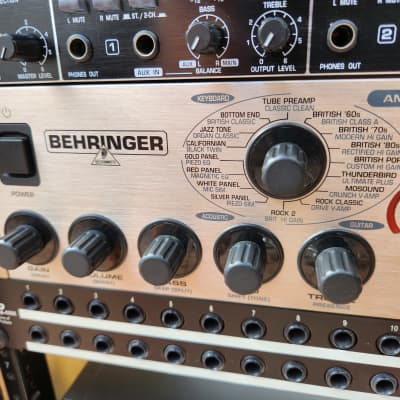 Behringer Bass V-AMP Pro Rackmount Amp Modeler and Multi-Effect 2010s - Silver image 3