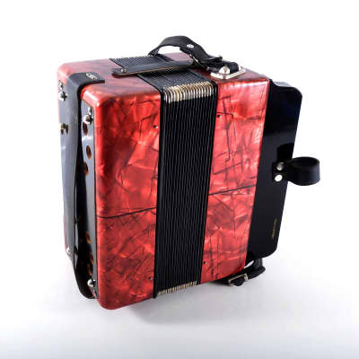 German Made Vintage Top Diatonic Button Accordion Hohner Erica C/F - 8 Bass ~ Squeezebox image 12